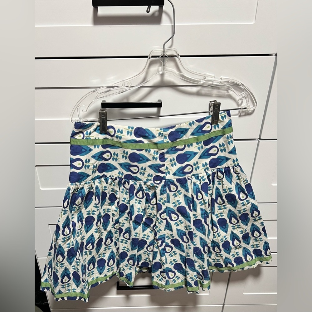 Fossil Blue and Green Patterned Skater Skirt - Picture 6 of 11